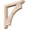 Ekena Millwork Westlake Slat Smooth Bracket w/ Offset Brace, Douglas Fir, 5 1/2"W x 36"D x 36"H BKT0604X36X36WTL06SDF - alternate 1